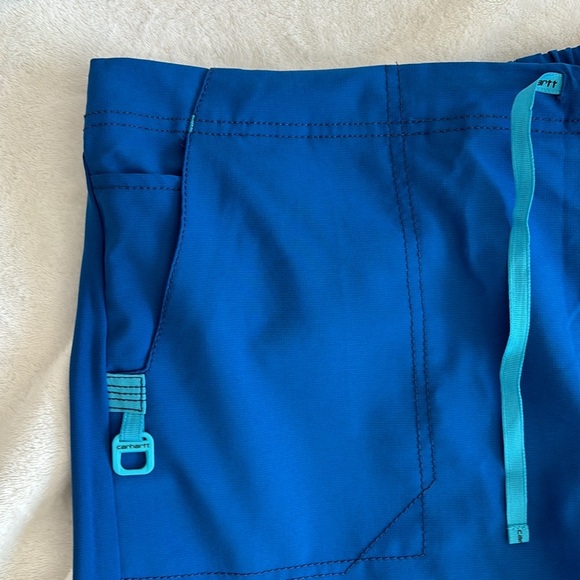 carhartt force women’s cargo straight leg scrub pants size XL royal blue - Picture 5 of 11